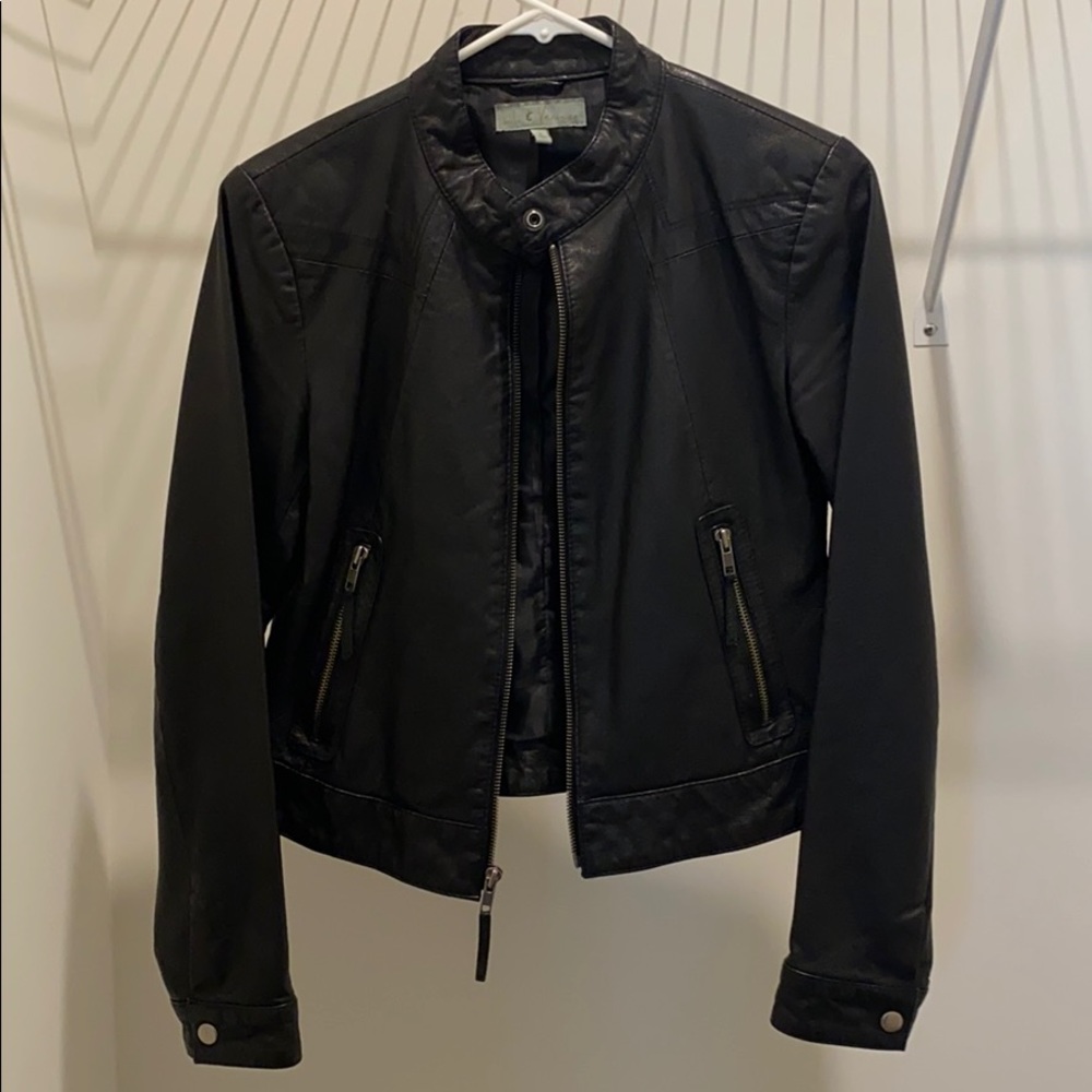Faux Leather Jacket